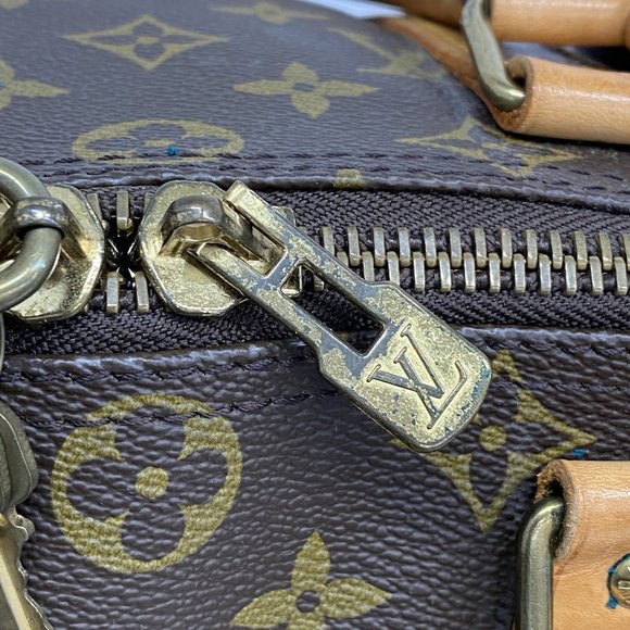 LOUIS VUITTON Brown Monogram Keepall 45 Boston Bag - Picture 10 of 12